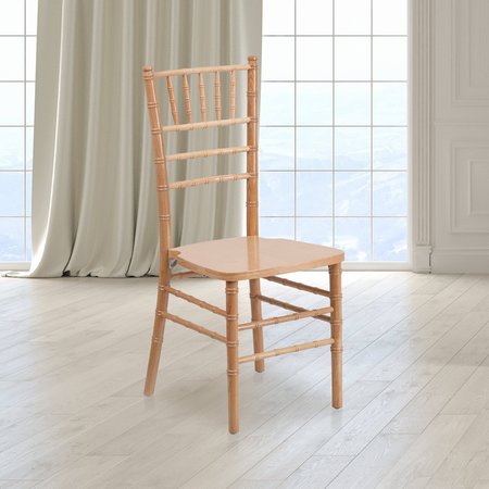 FLASH FURNITURE HERCULES Series Natural Wood Chiavari Chair 2-XS-NATURAL-GG